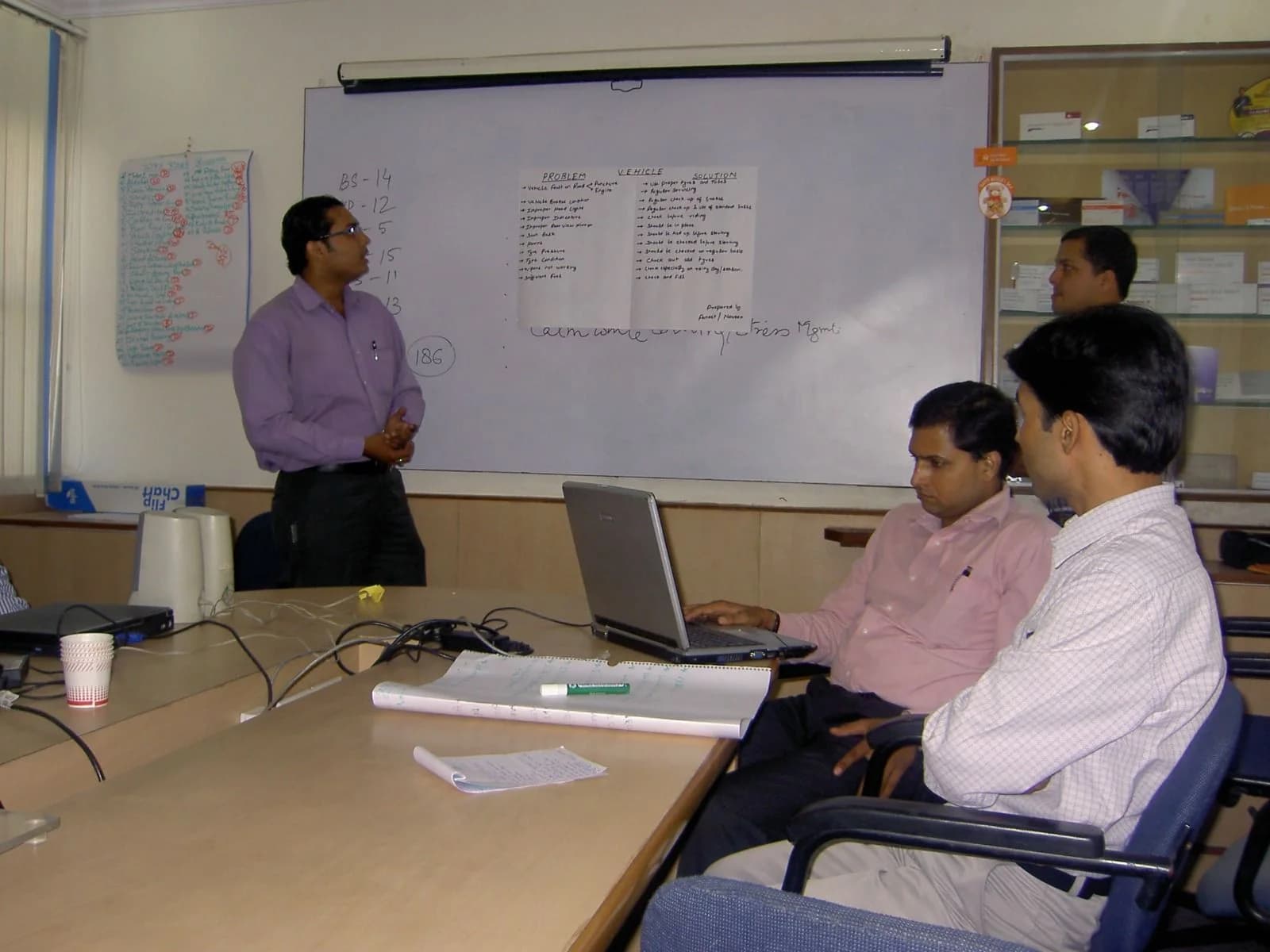 Facilitator at the whiteboard