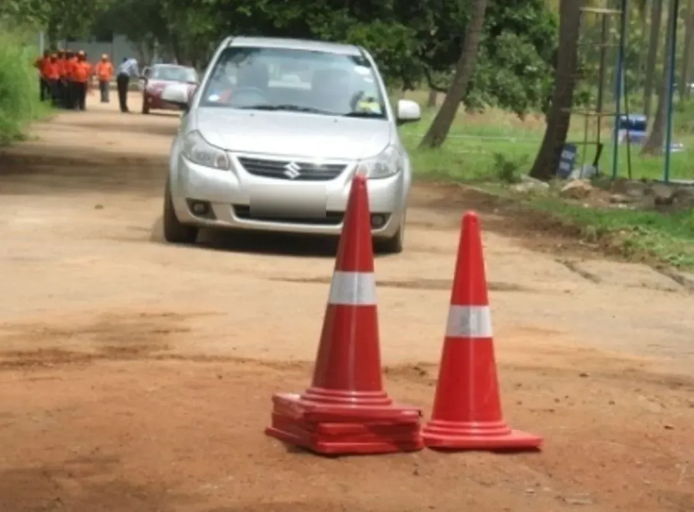 Cone drill sedan lane