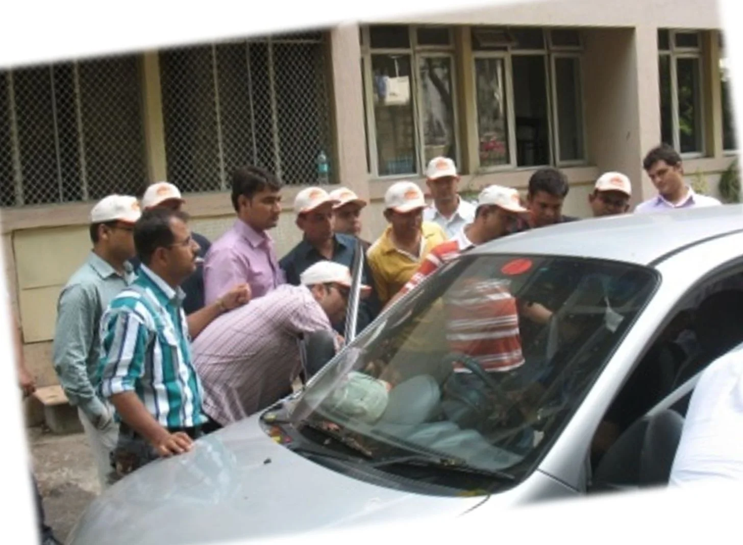 Group around the car