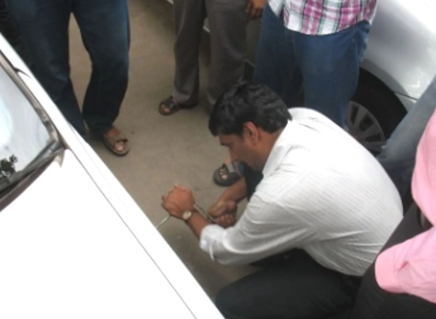 Marking the wheel position